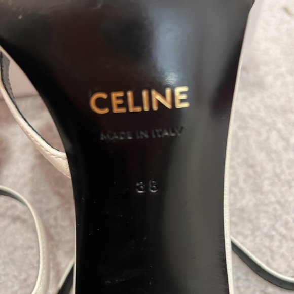 Celine size 38 (8us) beautiful white and black feathered sides. - Picture 10 of 11